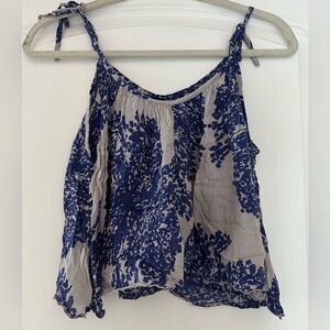 Boho cropped peasant top, Luna May vintage